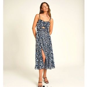 Reiss Cutout Midi dress